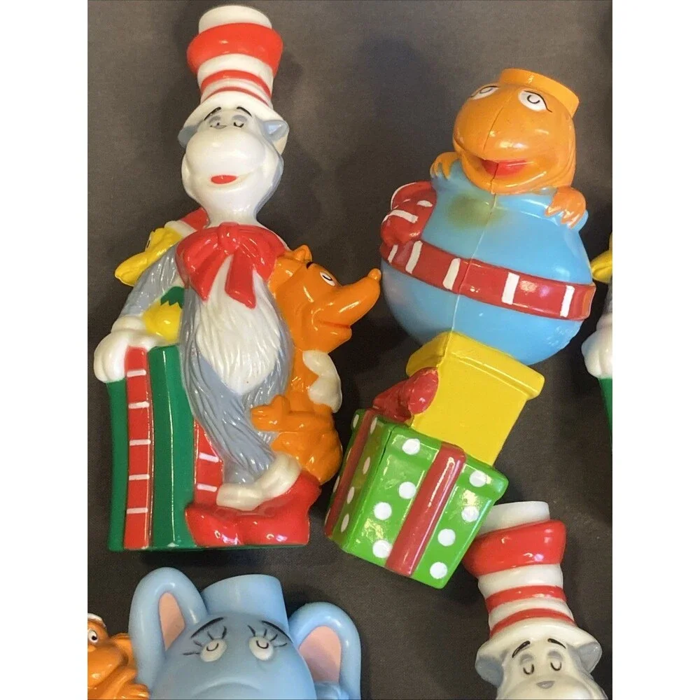 10 Cat In The Hat Dr. Seuss Christmas Holiday Light Strand Covers Colorful